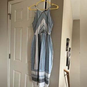 Striped midi dress- worn once